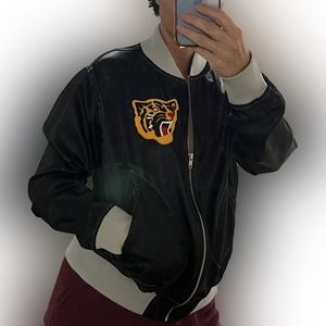 Osaka Tigers satin vintage style baseball jacket. Made in the USA.